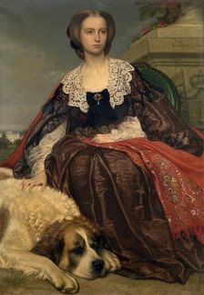 Princess Herminie de Looz et Corswarem, 1860. Creator: Joseph Henri Francois Van Lerius