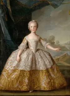 Princess Isabella of Parma (1741-1763) as child. Artist: Nattier, Jean-Marc (1685-1766)