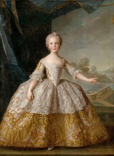 Princess Isabella of Parma (1741-1763) as child. Artist: Nattier, Jean-Marc (1685-1766)