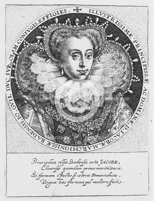 Princess Jakobea of Baden (1558-1597), ca. 1600. Artist: Passe, Crispijn van de, the Elder (1564-1637)