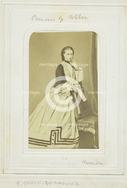 Princess of Wales, 1860-69. Creator: F. Deron.