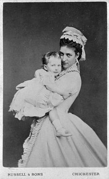 Princess of Wales and Princess Maud of Wales, 1872. Creator: Unknown
