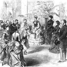 Princess Louisa opening the bazaar for the North-Eastern Hospital for Children, 1870. Creator: Unknown