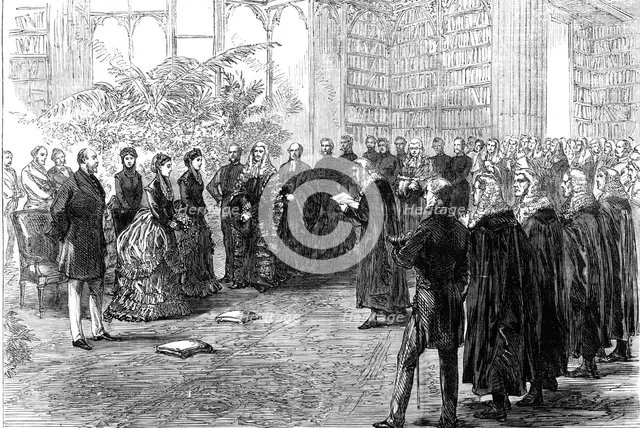 Princess Louisa opening the Inner Temple New Hall, 1870. Creator: Unknown.