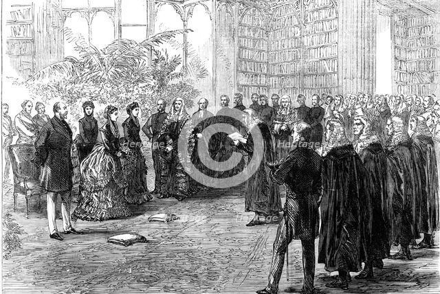Princess Louisa opening the Inner Temple New Hall, 1870. Creator: Unknown.