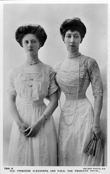 Princess Louise and her daughter Princess Alexandra, c1910. Creator: Unknown