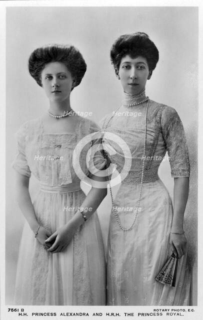 Princess Louise and her daughter Princess Alexandra, c1910. Creator: Unknown.