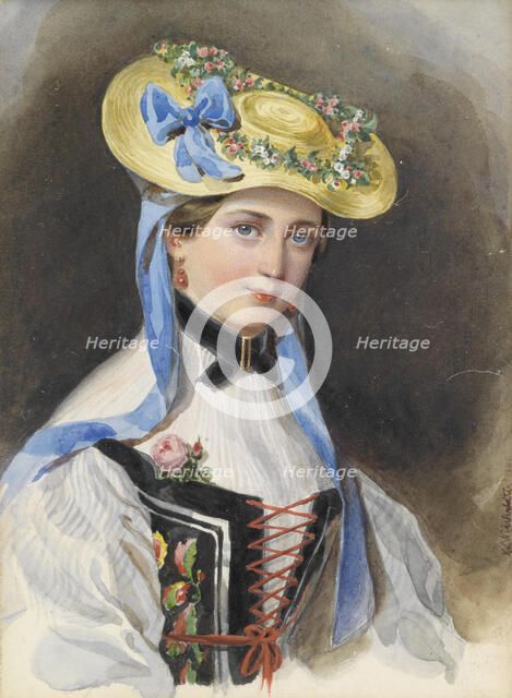 Princess Liechtenstein in costume, 1845. Creator: Winterhalter, Franz Xavier (1805-1873).