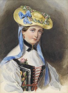 Princess Liechtenstein in costume, 1845. Creator: Winterhalter, Franz Xavier (1805-1873)