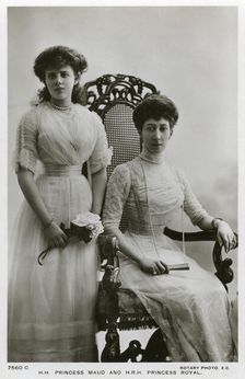 Princess Maud and the Princess Royal, c1907-c1910 (?). Creator: Unknown