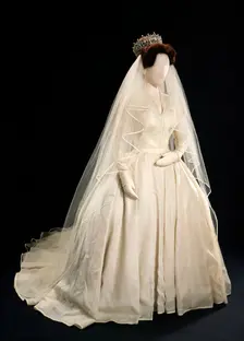 Princess Margaret's Wedding Dress, 1981. Creator: Norman Hartnell