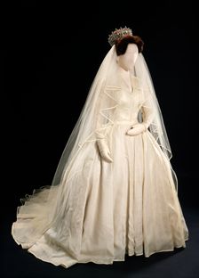 Princess Margaret's Wedding Dress, 1981. Creator: Norman Hartnell