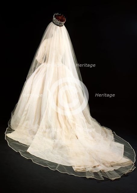 Princess Margaret's Wedding Dress - Rear View, 1981. Creator: Norman Hartnell.