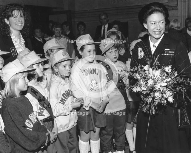 Princess Margaret with Brownies, c1990. Creator: Sidney Harris.