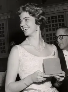 Princess Margaretha of Sweden at a gala dinner, Grand Hotel, Stockholm, 28 February 1958. Creator: Unknown
