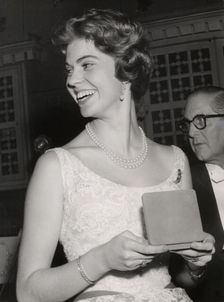 Princess Margaretha of Sweden at a gala dinner, Grand Hotel, Stockholm, 28 February 1958