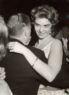 Princess Margaretha of Sweden at a gala dinner, Grand Hotel, Stockholm, 28 February 1958. Creator: Unknown