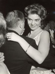 Princess Margaretha of Sweden at a gala dinner, Grand Hotel, Stockholm, 28 February 1958
