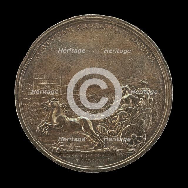 Princess Maria Clementina Sobieska in a Chariot [reverse], 1719. Creator: Ottone Hamerani.