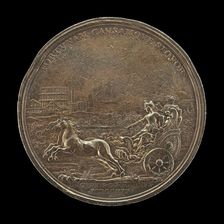 Princess Maria Clementina Sobieska in a Chariot [reverse], 1719. Creator: Ottone Hamerani