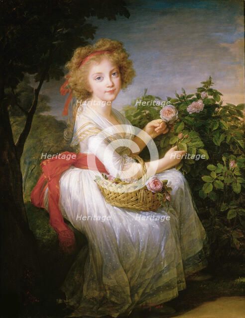 Princess Maria Cristina of Naples and Sicily (1779-1849), c. 1790. Creator: Vigée Le Brun, Louise Élisabeth (1755-1842).