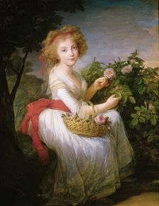 Princess Maria Cristina of Naples and Sicily (1779-1849), c. 1790. Creator: Vigée Le Brun, Louise Élisabeth (1755-1842)