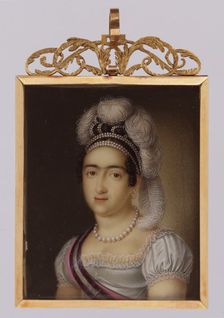Princess María Francisca de Asis de Borbón and Her Son Infante Carlos Luis María..., 1818. Creator: Luis de la Cruz y Rios