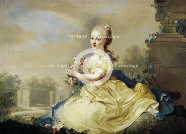 Princess Maria Josepha von und zu Liechtenstein (1768-1845), 1776. Creator: Oelenhainz, August Friedrich (1745-1804).