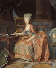 Princess Maria Theresa of Savoy (1756-1805), Countess of Artois, ca 1776. Creator: Périn-Salbreux, Lié Louis (1753-1817)