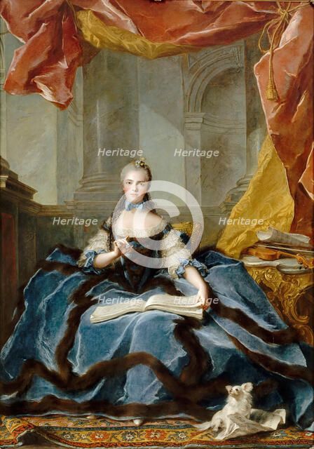 Princess Marie Adélaïde of France (1732-1800). Artist: Nattier, Jean-Marc (1685-1766)