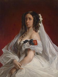 Princess Marie of Saxe-Weimar-Eisenach (1808-1877), Princess of Prussia. Creator: Winterhalter, Franz Xavier (1805-1873)