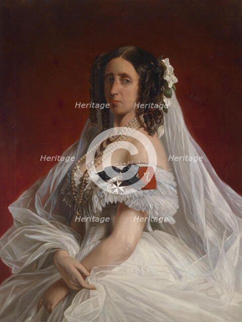 Princess Marie of Saxe-Weimar-Eisenach (1808-1877), Princess of Prussia. Creator: Winterhalter, Franz Xavier (1805-1873).
