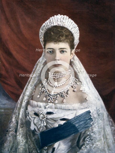 Princess Marie Sophie Frederikke Dagmar, Dowager Empress of Russia, late 19th-early 20th century. Artist: Unknown