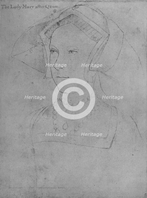 'Princess Mary', c1536 (1945). Artist: Hans Holbein the Younger.