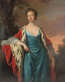 Princess Mary of Great Britain (1723-1772), Landgravine of Hesse-Kassel, 1750s. Creator: Hudson, Thomas (1701-1779)