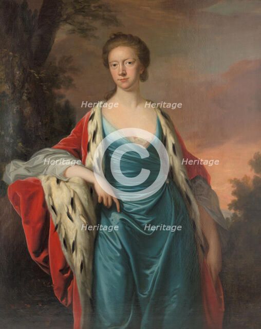 Princess Mary of Great Britain (1723-1772), Landgravine of Hesse-Kassel, 1750s. Creator: Hudson, Thomas (1701-1779).