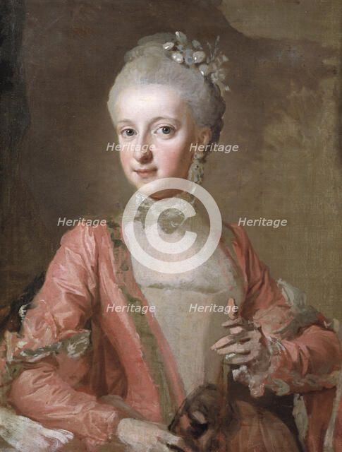 Princess Sofia Albertina of Sweden (1753-18299. Uncompleted, 1768. Creator: Lorens Pasch the Younger.