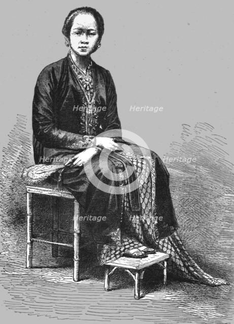'Princess Saripa, Java; A Visit to Borneo', 1875. Creator: A.M. Cameron.