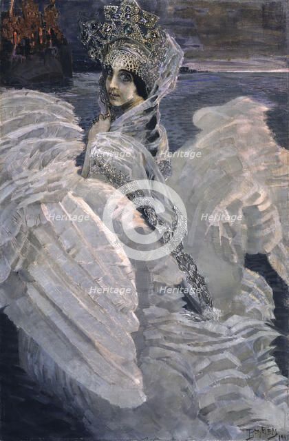 Princess Swan, 1900. Artist: Vrubel, Mikhail Alexandrovich (1856-1910)