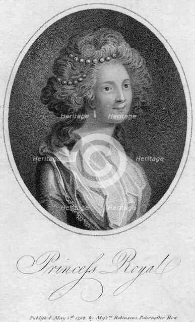 Princess Royal, 1792. Artist: Unknown