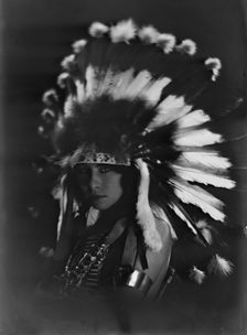 Princess White Deer, or Princess Deer Foot, portrait photograph, 1919 Oct. 14. Creator: Arnold Genthe