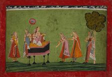 Princess with a Hawk, between c1730 and c1740. Creator: Unknown