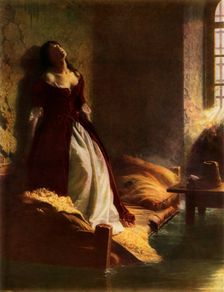 Princess Tarakanova in the Petropavlovsk Fortress at the Time of the Flood 1863, (1965). Creator: Konstantin Flavitsky