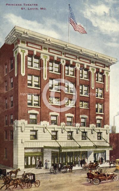Princess Theatre, St Louis, Missouri, USA, 1913. Artist: Unknown