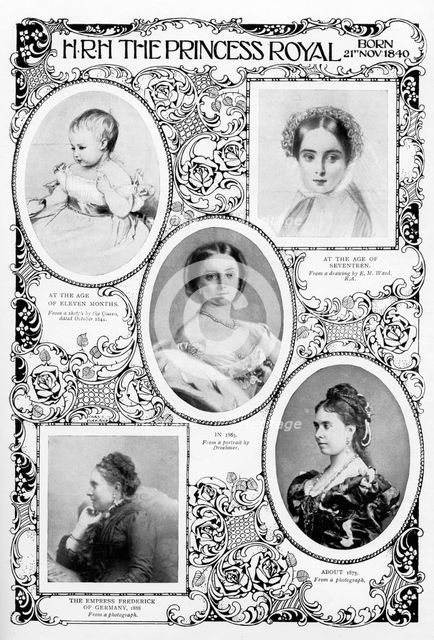 Princess Victoria Adelaide Mary Louise, eldest daughter of Queen Victoria, late 19th century. Artist: Unknown