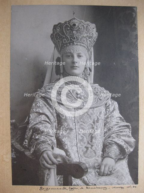 Princess Yelizaveta Dimitrievna zu Sayn-Wittgenstein, nee Nabokova (1877-1942), 1913.
