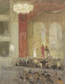 Princesse Schouwburg in The Hague during the performance of Othello, 1874-1927. Creator: Johan Antonie de Jonge