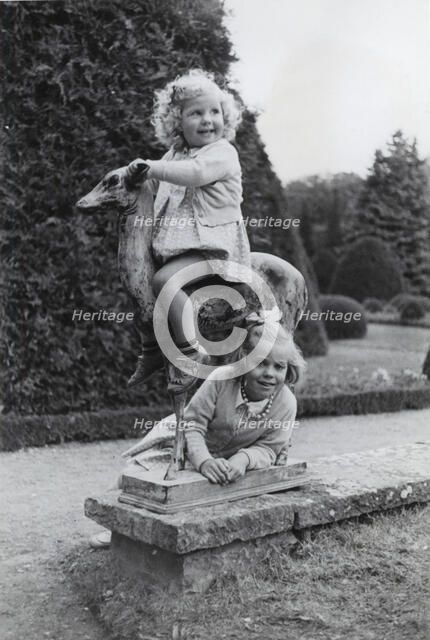 Princesses Birgitta and Margaretha of Sweden, 1942. Artist: Karl Sandels