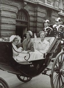 Princesses Desiree, Margareta and Birgitta of Swden, Stockholm, 1951