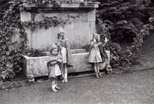 Princesses Desiree, Margaretha and Birgitta of Sweden, 1942. Creator: Karl Sandels
